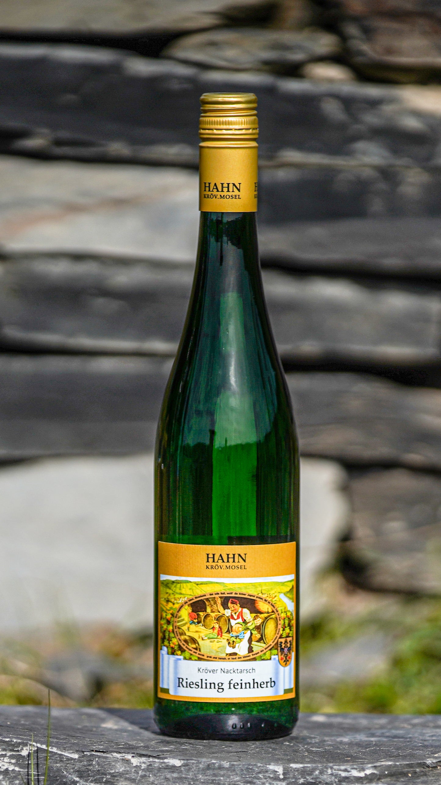 Kröver Nacktarsch Riesling feinherb – Weingut Hahn Mosel