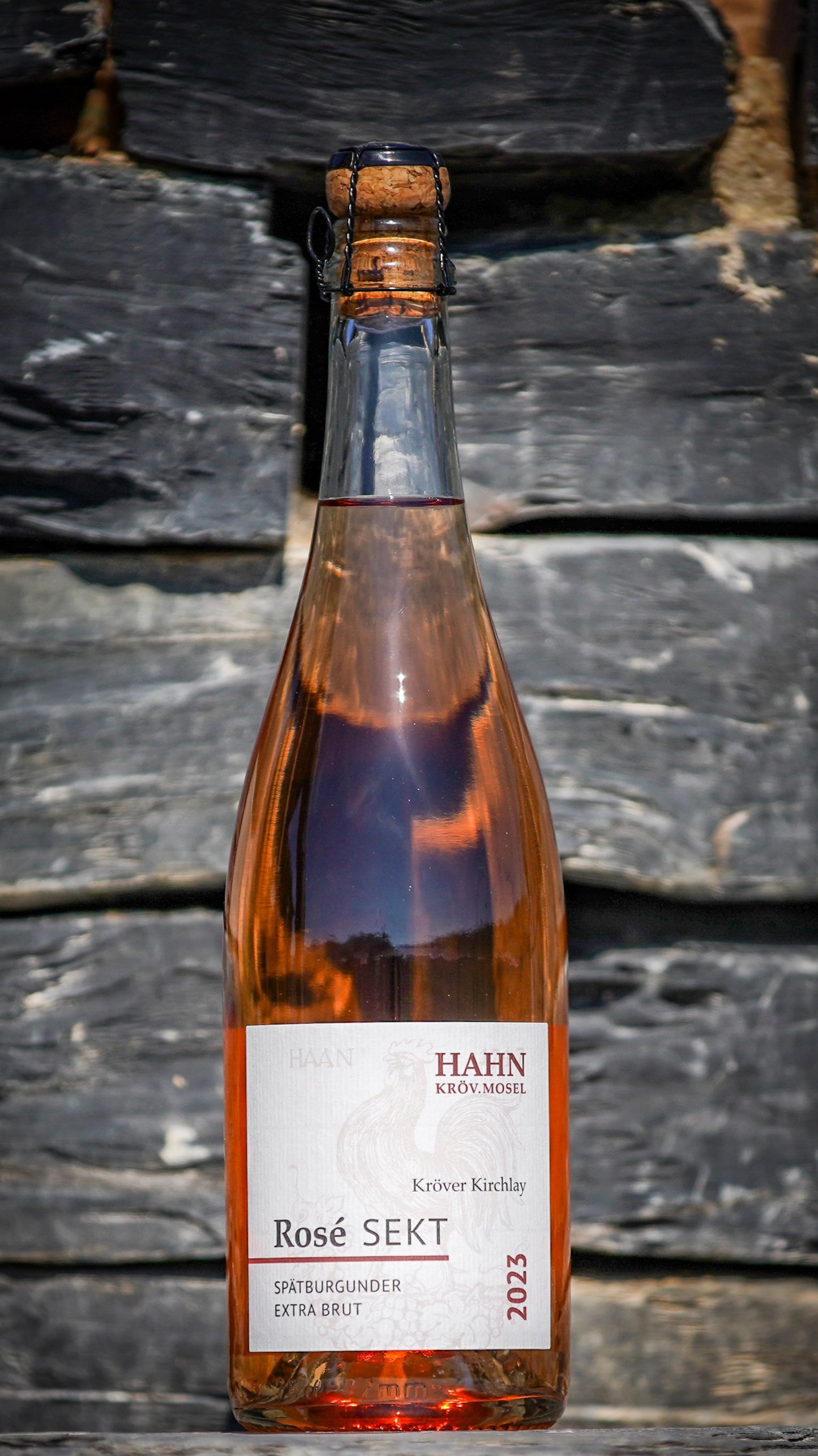 Rosé Sekt extra brut aus Spätburgunder – Winzersekt Weingut Hahn Mosel